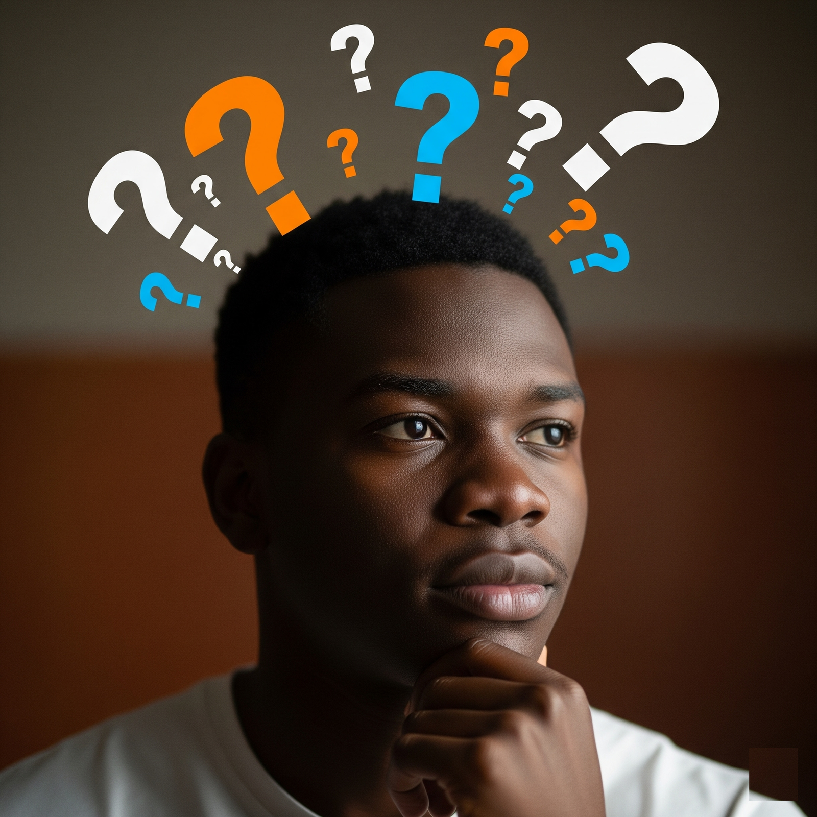 Person asking a question